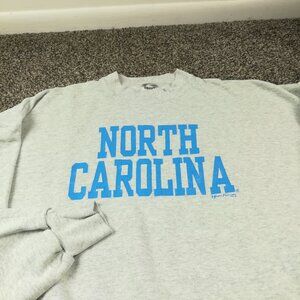 Vintage North Carolina Tar Heels Sweatshirt Fruit of the Loom USA Made Mens XL